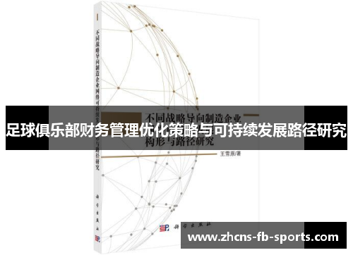 足球俱乐部财务管理优化策略与可持续发展路径研究